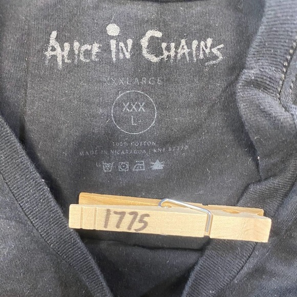 Alice In Chains Rainer Fog Graphic Tee Thrifted Vintage Style Size 3XL - Picture 10 of 12